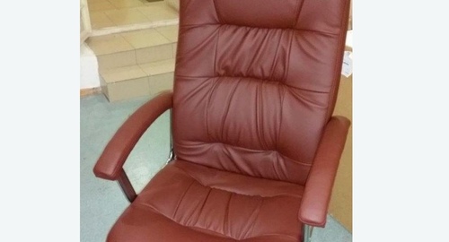 Обтяжка офисного кресла. Менделеевск
