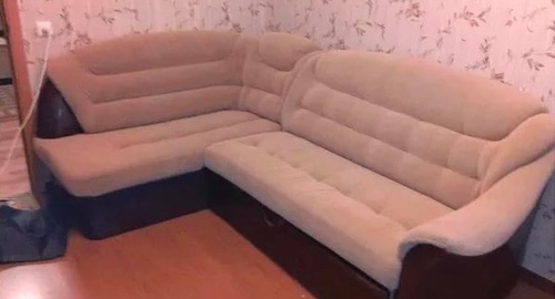 Перетяжка углового дивана. Менделеевск