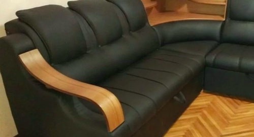 Перетяжка кожаного дивана. Менделеевск